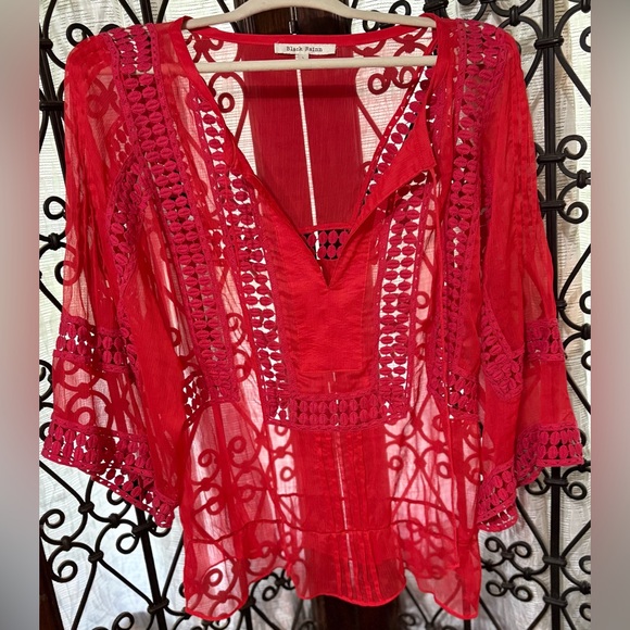 Black Halo Scarlet Lace Blouse - Picture 1 of 4